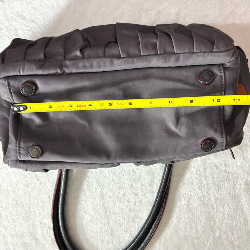 MZ Wallace Graphite Nylon Shoulder Bag with Leather Handles - Picture 10 of 13